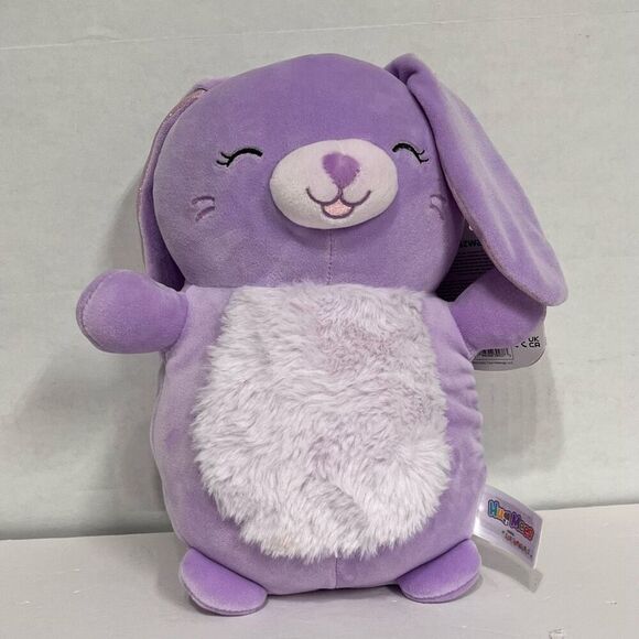 Squishmallows HugMees Bubbles The Lavender Bunny   10”  NWT - Picture 1 of 4